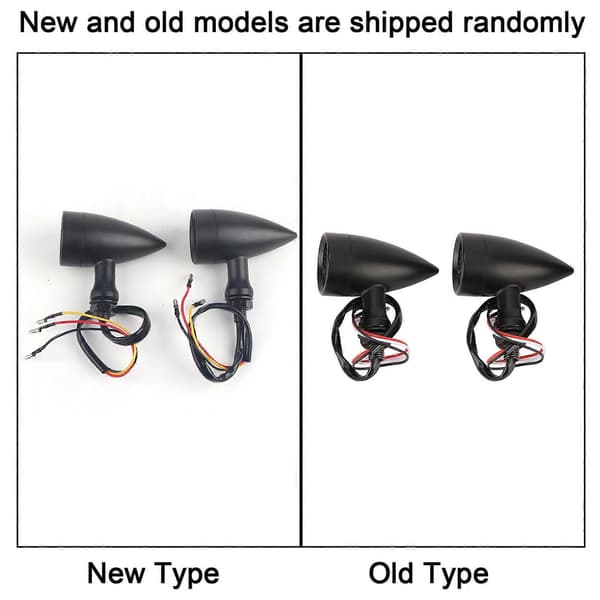 2 STK Universal Aluminium Motorcykel Belægning Retro LED Bullet Blinklys Indikator Lys