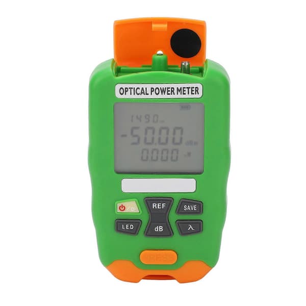 Optisk effektmåler med USB-kabel Mini genopladelig fiberoptisk effekttester indbygget batteri