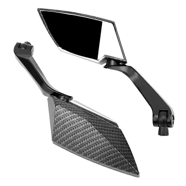 2st Motorcykel Modifierad Backspegel Omvänd Sidospeglar Kolfiber