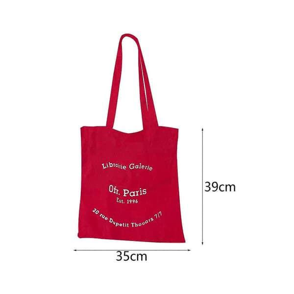 Canvas Tote Taske Trendy Kvinde Dame Skuldertaske til Sommerferie Udendørs