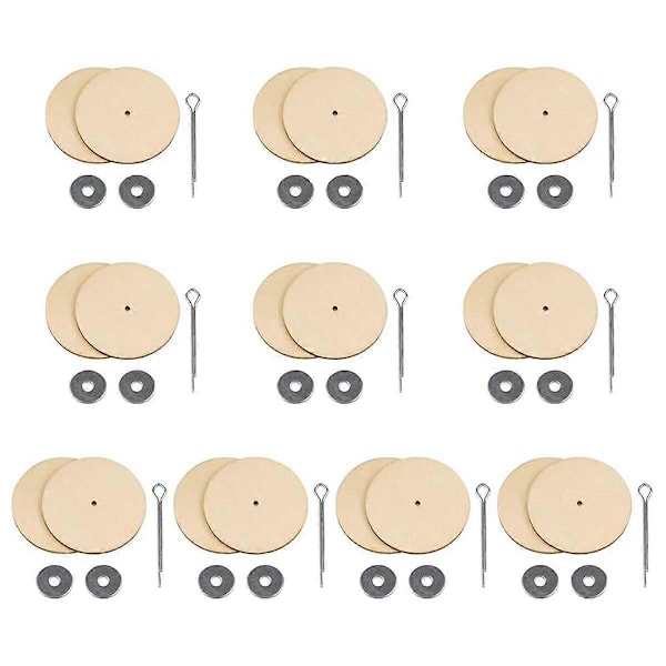 10 Sett Dukkeledd Koblinger Splintledd og Trefiberplater Flyttbare Engasjere Bolt Dukketilbehør, 45mm