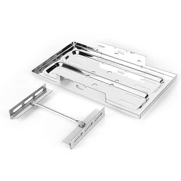 Batteribakke Rustfrit Stål Universal Poleret Holder Hold Down Kit 7 1/2 x 13 1/4in