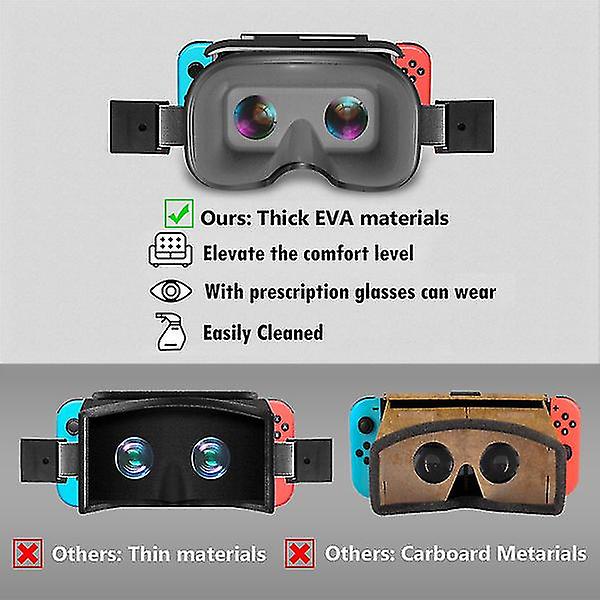 VR-headsetglasögon för Nintendo Switch för Switch-spel