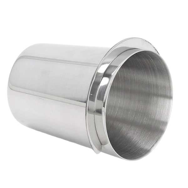 58 mm doseringskop i rustfrit stål, kompatibilitet, polering, kaffedoseringskop, pulverføder til kaffe, sølv