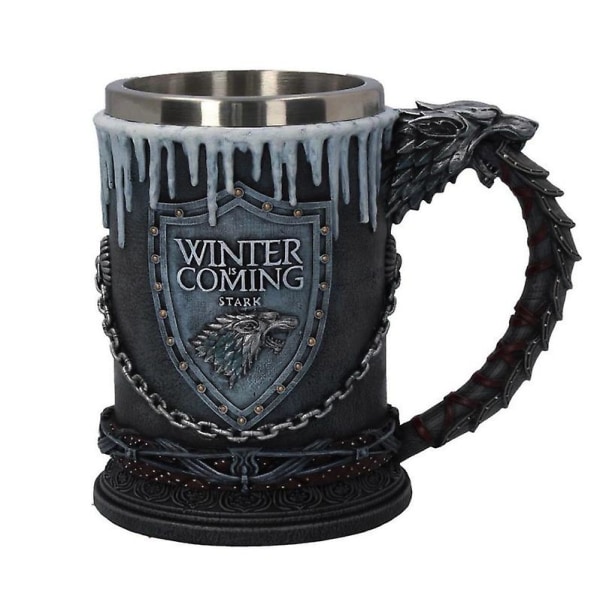 Game of Thrones Mugg Bägare Rostfritt Stål Resin Vinglas color1