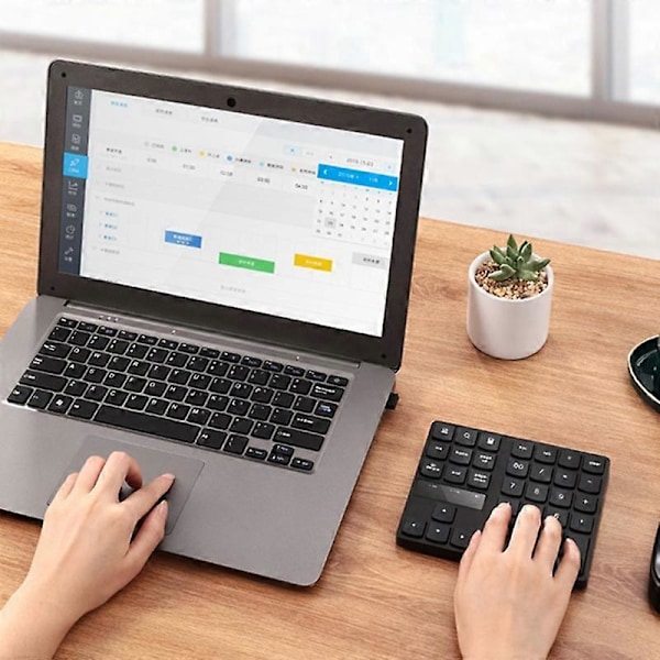 35 Tangenter Numerisk Knappsats Multifunktionell Uppladdningsbar Tyst Ergonomisk Halkskydd Bekväm Skrivning Extern 2.4GHz Trådlös Mini Numerisk Tangentbord Digital