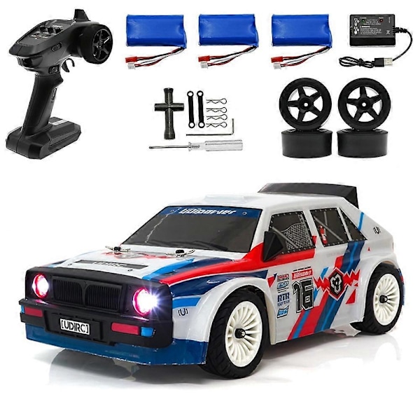UD1603 1/16 RC Auto 30 km/h 2.4G 4WD Driftauto LED-valoilla On-Road Kauko-ohjattava Ajoneuvo RTR Malli Sähköauto Lahjat Lelu, C