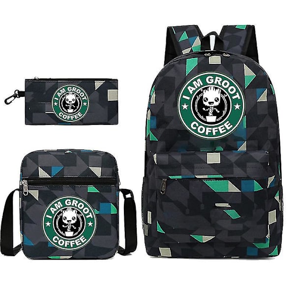 Guardians Of The Galaxy 3-pack Ryggsäckar Cartoon Barn Pojkar Flickor Skolväska Lättvikts Studenter Vattentät Kapacitet Mochilas style 25