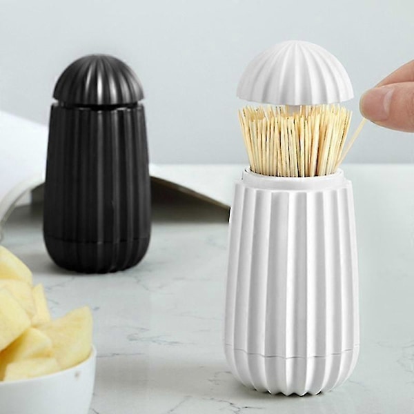 Kaktusformad Automatisk Tandpetarhållare Fodral Tandpetarbehållare Låda för Hem Restaurang Hotell White