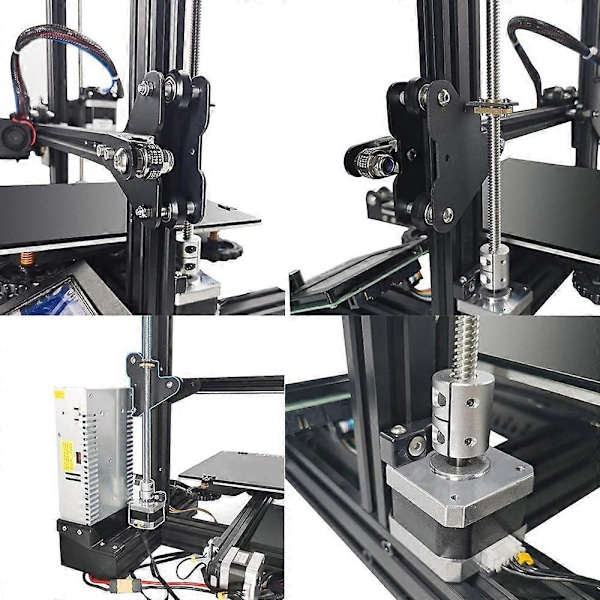 Til 3 Dual Z Akse Kit, Aluminium Føringsskrue Dual Z Stepper Motor Opgraderingskit til 3, 3 Pro