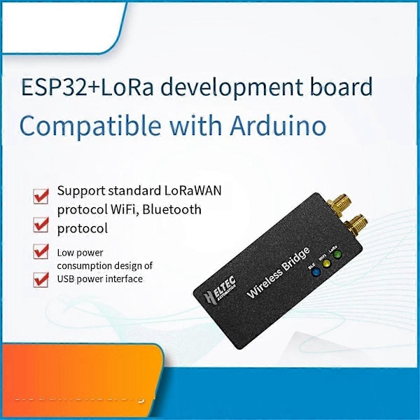 HELTECAUTOMATION LoRa Trådløs Bro med Antenne \"WiFi/Bluetooth LoRa\" Signaler ESP32 SX1276 for IOT Sensor 915mhz