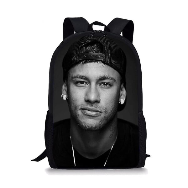 Fotbollsstjärnan Neymar Jr Skolväskor För Pojkar Flickor 3D-tryckta Skolryggsäckar Barnväska Förskoleryggsäck Barn Bokväska A2