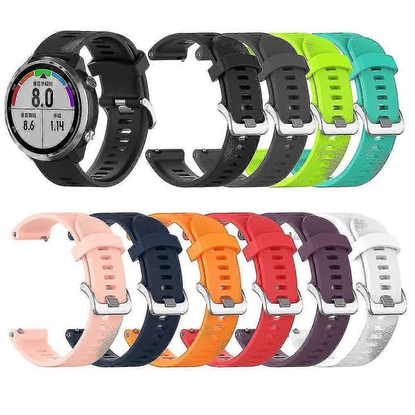 Garmin Forerunner 645 älykellolle sopiva silikoniranneke darkgray