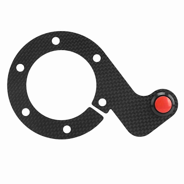 Karbonfiber Eksterne Hornknappsett for MOMO/OMP/Nardi/Sparco 6 Bolter Ratt Enkel Knapp
