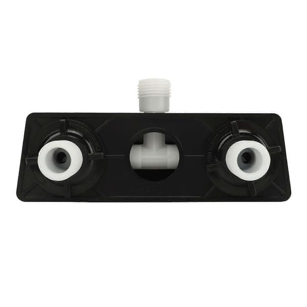 RV Bruseventil Omleder Nem at Installere Brusearmatur med 2 Knapper til Båd Vogn Sort Base