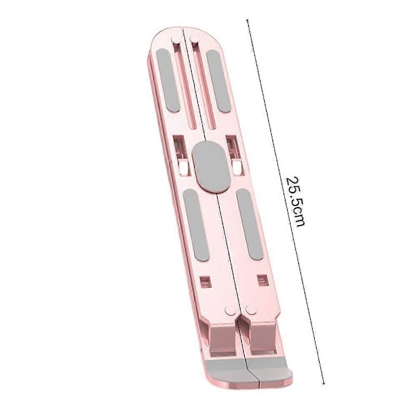 Bærbar computerholder Foldbar 10 niveauer Højdejusterbar Universal Hul Varmeafledning Skridsikker Bærbar Stationær Tablet Computer Stand Computertilbehør