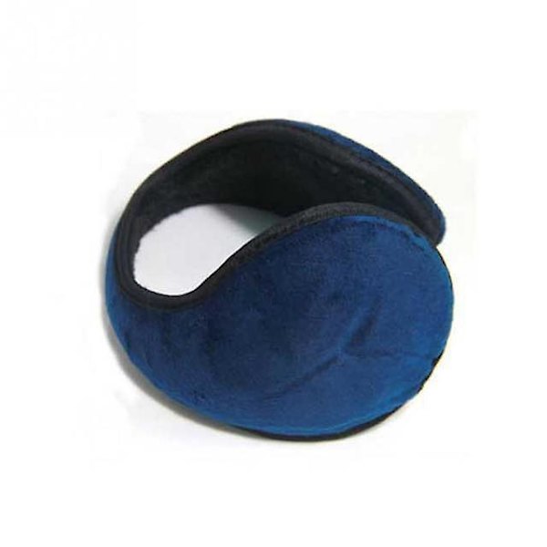 Vinter Unisex Ull Varma Öronmuffar Plysch Öronmuffsskydd Navy Blue