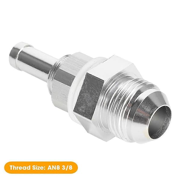 AN8 3/8 Flare Skottgenomföring Slangkoppling Aluminiumlegering Universal Bränsletankanslutning