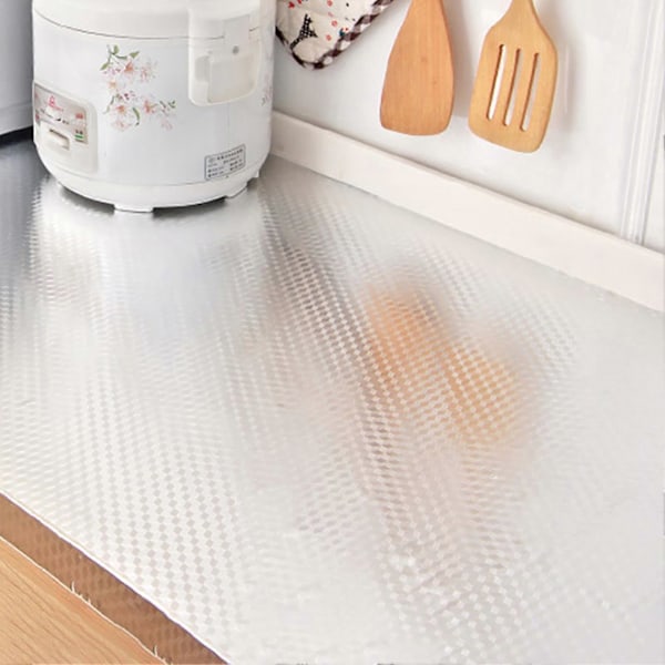 1 Rulla Öljynkestävä Tarra Itseliimautuva Vedenpitävä Alumiinifolio DIY Seinätarra Kotiin