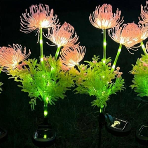 2 st Solcellsdrivna Blomsterlampor Utomhus IP65 Vattentäta Solcellsdrivna Blomsterlampor - LED Solcellslampor