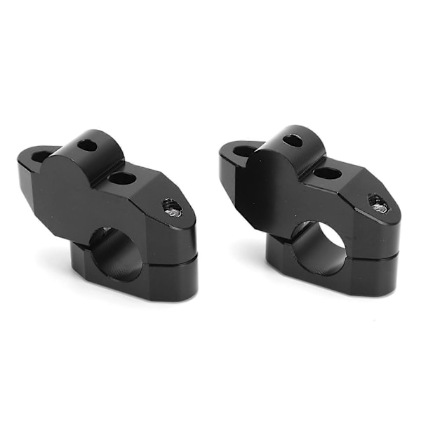 7/8in Styreforhøyere CNC Aluminium Legering Universelt Motorsykkel Modifikasjonstilbehør Svart