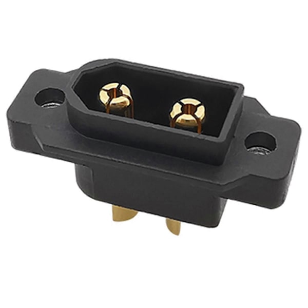 6 st Svarta XT60EW-M XT60 Hankontakt Skruvfast Platta Panelmontering XT60EW Kontakt för RC Lipo Batteri FPV RC