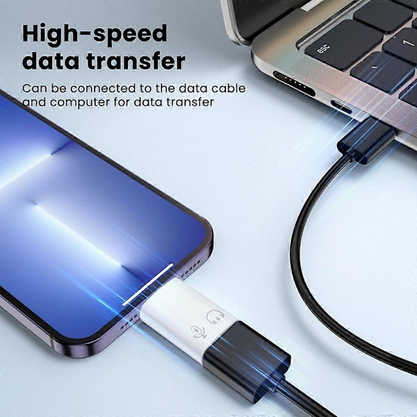 2-i-1 USB-minne Laddningsdataadapter 5 Gbps Hög Hastighet Stabil Överföring 8-Pin till USB 3.0 Adapter