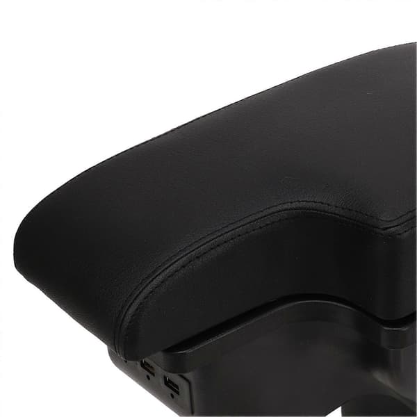 Bil Armstöd Box Interiör Främre Mittkonsol USB Förvaring Svart Box Ersättning för Juke