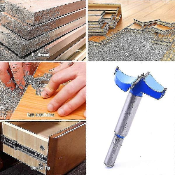 15-100mm Forstner Bit Trebearbeiding Borsett Boring Hullsagskutter Tct Hex/rund Shank 90mm