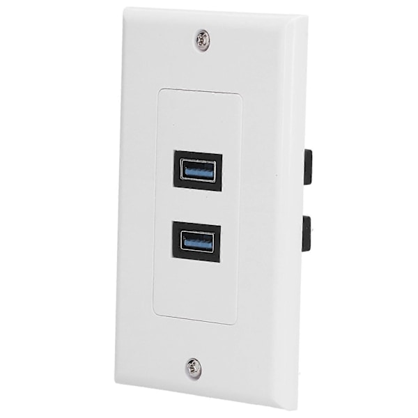 USB 3.0 Veggplate Dataoverføring 2 Port USB 3.0 Komponent Kompositt Veggpanel for Lading