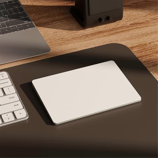 Bluetooth Touchpad Multi-Funksjonsbevegelser Trackpad Oppladbar Trådløs Touchpad for Laptop IOS, Hvit