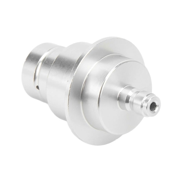 CO2 Adapter Aluminiumlegering 0.3in Snabbkoppling Slitstark Hög Hårdhet Sodamaskinkoppling Silver