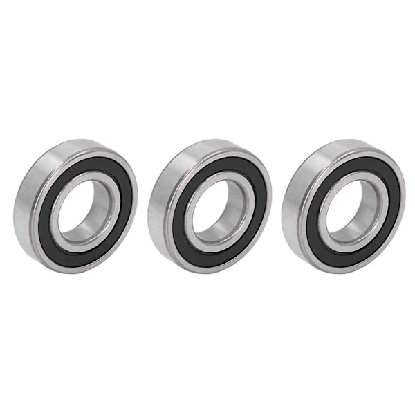 3 st Djupkullager med Gummitätning Tillbehörsset Kit för Utrustningsmaskin 6204