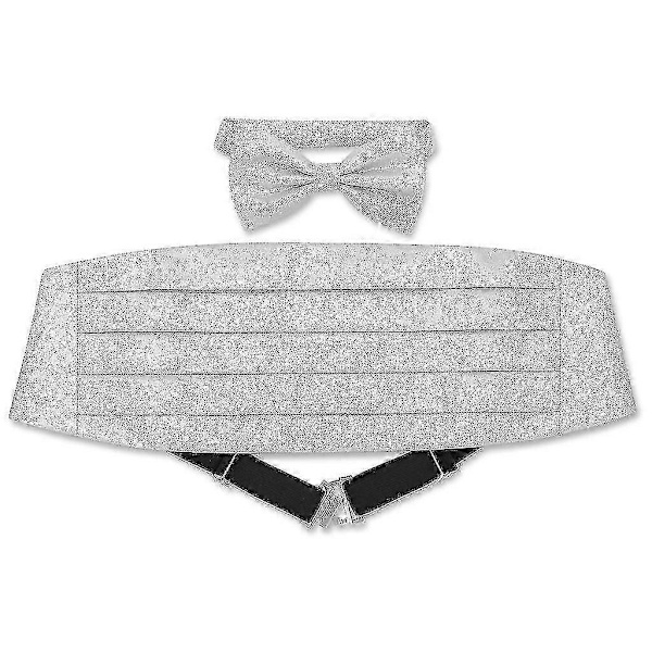 Cummerbund & Fluga Metallisk Design Herr Cummerbund Flugset TY