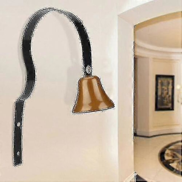 Uusi perinteinen retro vintage-ovikello metalli ovikello seinäkiinnitys koti kauppa sisustus nopea Black