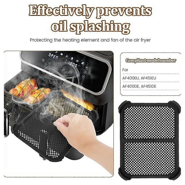 Stänkskydd för Air Fryer Återanvändbart Silikon Air Fryer Stänkskydd Kökstillbehör