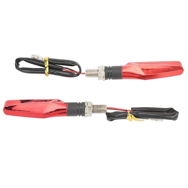 1 Pari 12V moottoripyörän suuntavilkut LED-merkkivalo Sport Street Bike Off Road Chopper Punainen