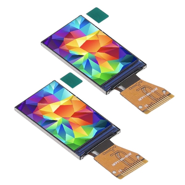 2 stk. IPS LCD-skjermmodul Farge 135 x 240 Oppløsning SPI-grensesnitt ST7789V Driver Sveisetype 1,14in Skjerm
