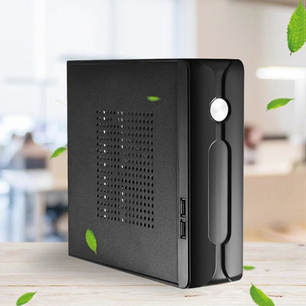 M03 HTPC ITX Kabinet+84W 12V Strømforsyningskort HTPC Chassis USB2.0 ITX Kabinet Industrielt Kontrol Chassis