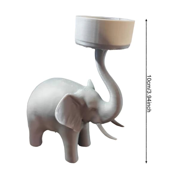 Elefant Lysestake Votiv Telys Lysestake Stue Baderom Lysestake Dekorasjon Bord Midtpunkt Elefant Figur Ornament