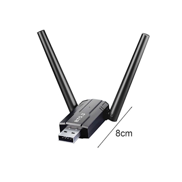 Mottaker Sender Høyytelses Raskere Overføring Lengre Rekkevidde USB Bluetooth-kompatibel 5.3 Adapter
