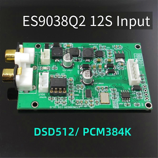 ES9038 I2S Dekoderkort DSD512 Oppgradering Dekoder DAC Bil Bluetooth Enhet Spiller 32Bit DSD512