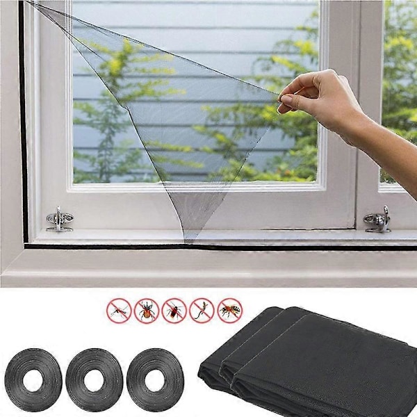 3 st DIY Osynligt Transparent Myggskyddsnät