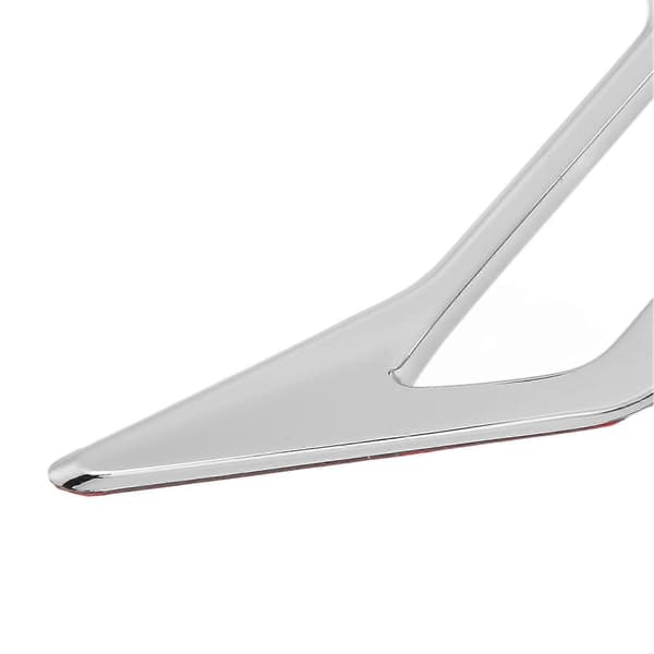 2 stk. Motorsykkel Front Luftventil Deksel ABS Krom Blank Erstatning for Gold Wing GL 1800