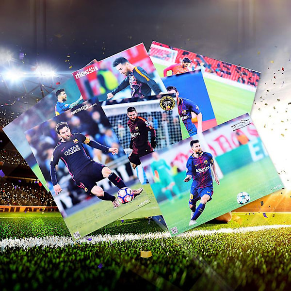 Messi Mbappe Ronaldo VM Periferi Poster Klistermärke Mbappe