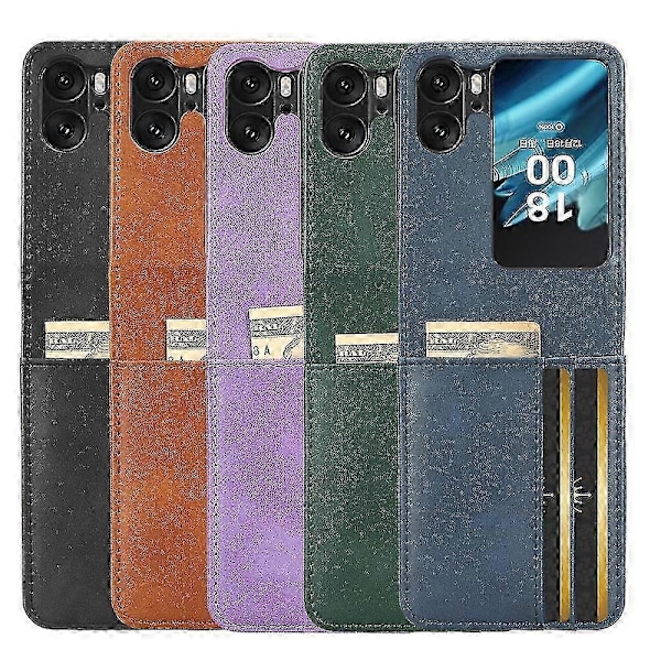 Läderfodral för Oppo Find N2 Flip Blue