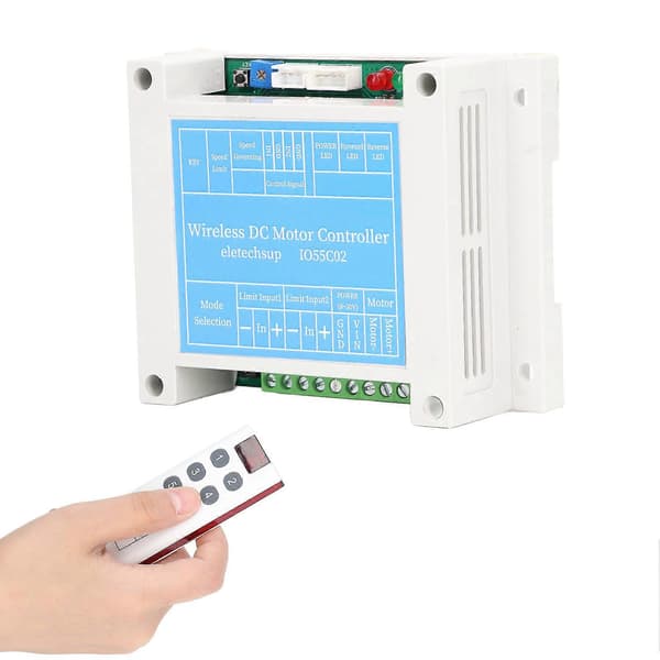 DC Motorvarvtalsregulator Borstad Motor Start Stopp Acceleration Deceleration Guvernör med Fjärrkontroll Set DC 8?30V