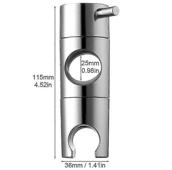 Duschhuvudfäste, Duschhuvudhållare Ersättning Duschstång (storlek: 19mm) 25MM