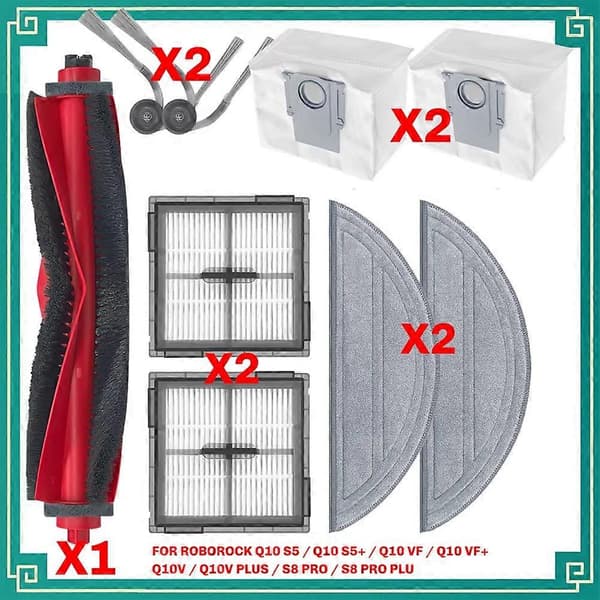 Roborock Q10 & S8 Series Ersättningsdelar Kit[JUN]