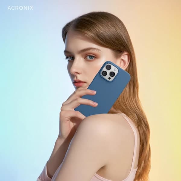 iPhone 16 Pro Case Liquid Silicone, Shockproof Case Compatible with iPhone 16 Pro Case Soft, Full Protection Case (Blue) Blue iPhone 16 Pro Blu iPhone 16 Pro Blue